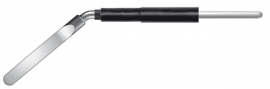 EM118-1,6 - электрод-нож изогнутый, сечение 3х0,8 мм, короткий, штекер 1,6 мм