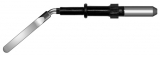 ЕМ118 - электрод-нож изогнутый, сечение 3х0,8 мм, короткий, штекер 4 мм